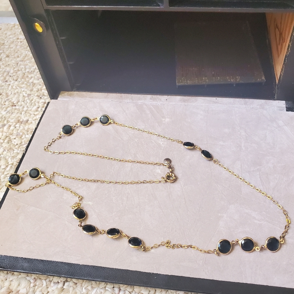 Black and Gold JCrew Necklace